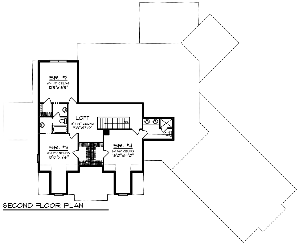 Craftsman Traditional Level Two of Plan 75465