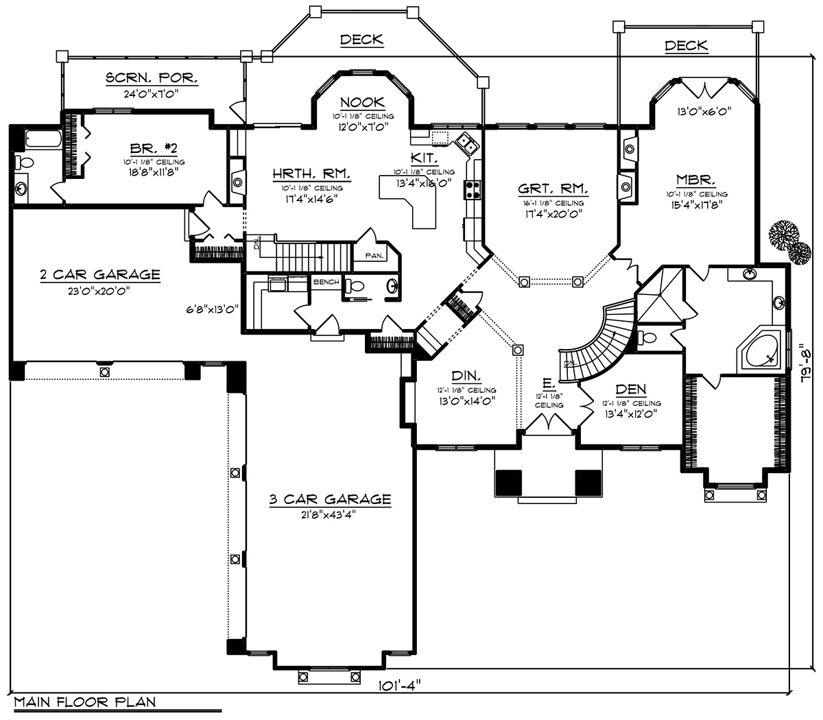 Southwest Level One of Plan 75473