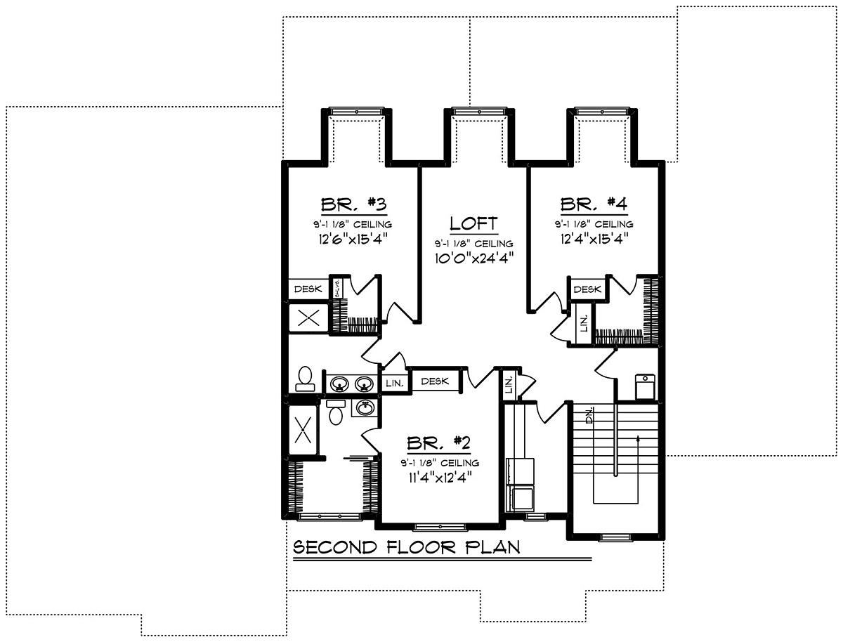 Country Ranch Traditional Level Two of Plan 75481