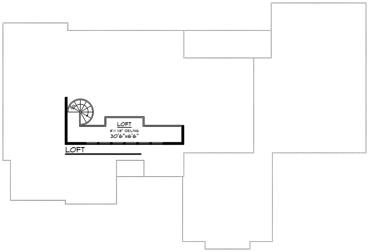 Contemporary Prairie Style Level Two of Plan 75483