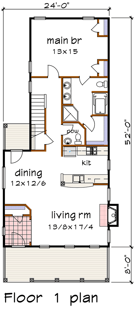 House Plan 75500 First Level Plan