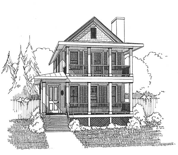 Colonial, Southern Plan with 1618 Sq. Ft., 3 Bedrooms, 3 Bathrooms Picture 4