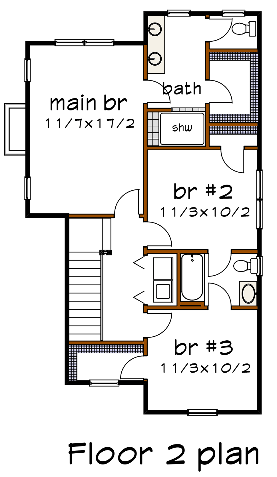 Colonial Southern Level Two of Plan 75502