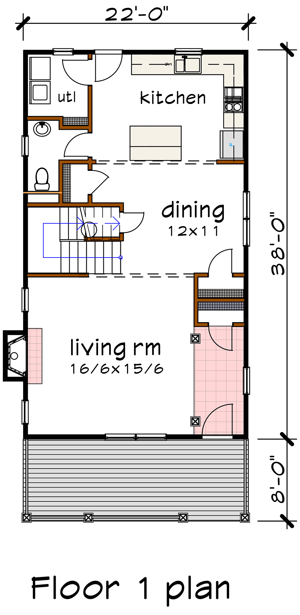 Colonial Southern Level One of Plan 75503