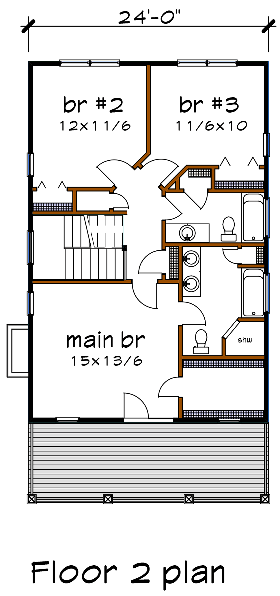 Colonial Southern Level Two of Plan 75504