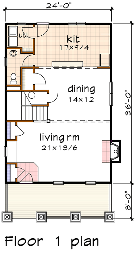 House Plan 75506 First Level Plan