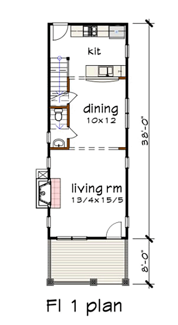 Colonial Country Southern Level One of Plan 75525