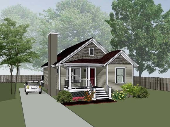 Plan 75527 | Bungalow Style with 4 Bed, 2 Bath