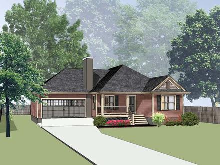 Cottage Traditional Elevation of Plan 75539
