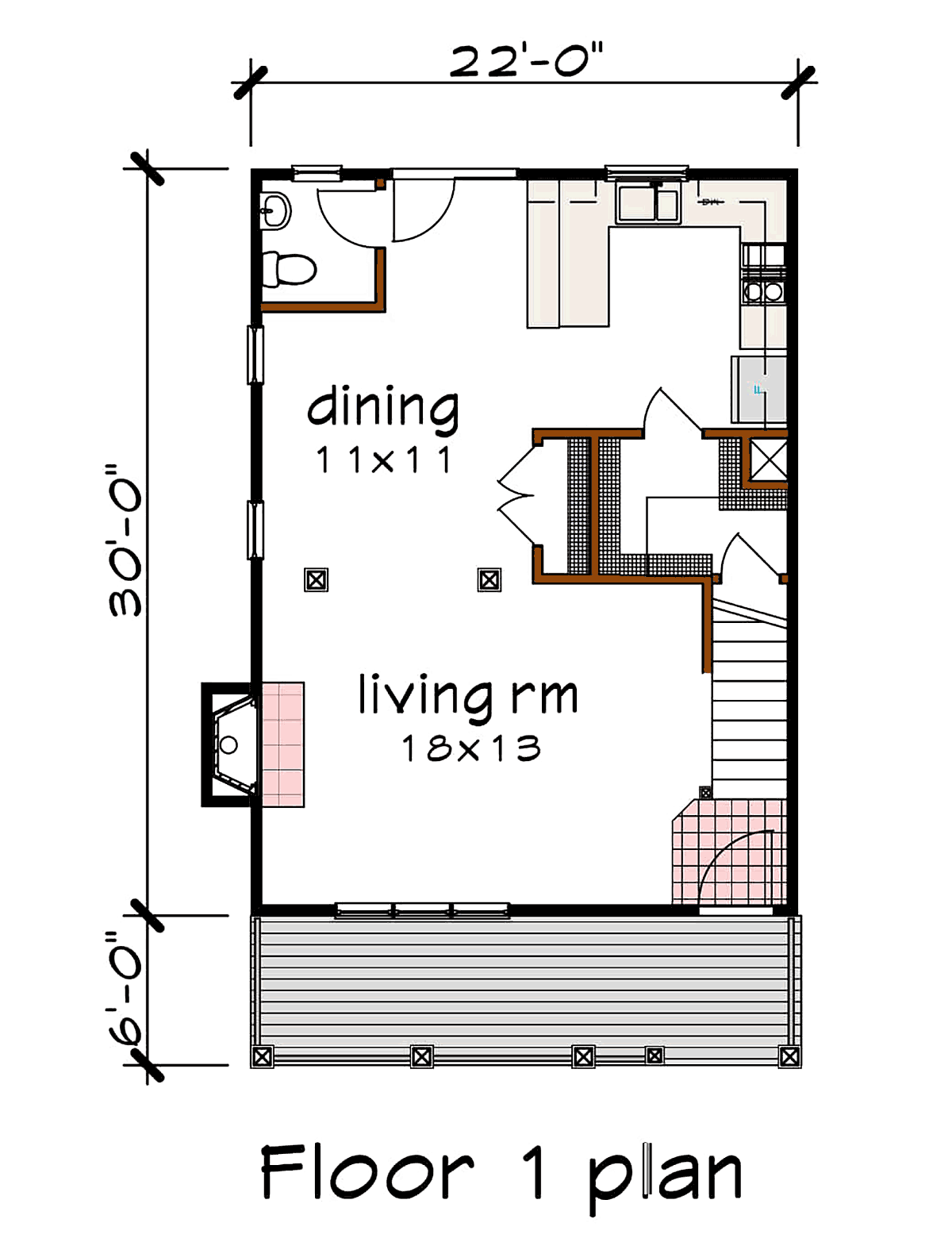 Colonial Country Southern Level One of Plan 75541