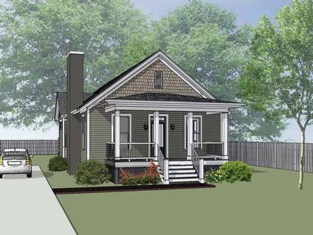 Bungalow Cottage Elevation of Plan 75542