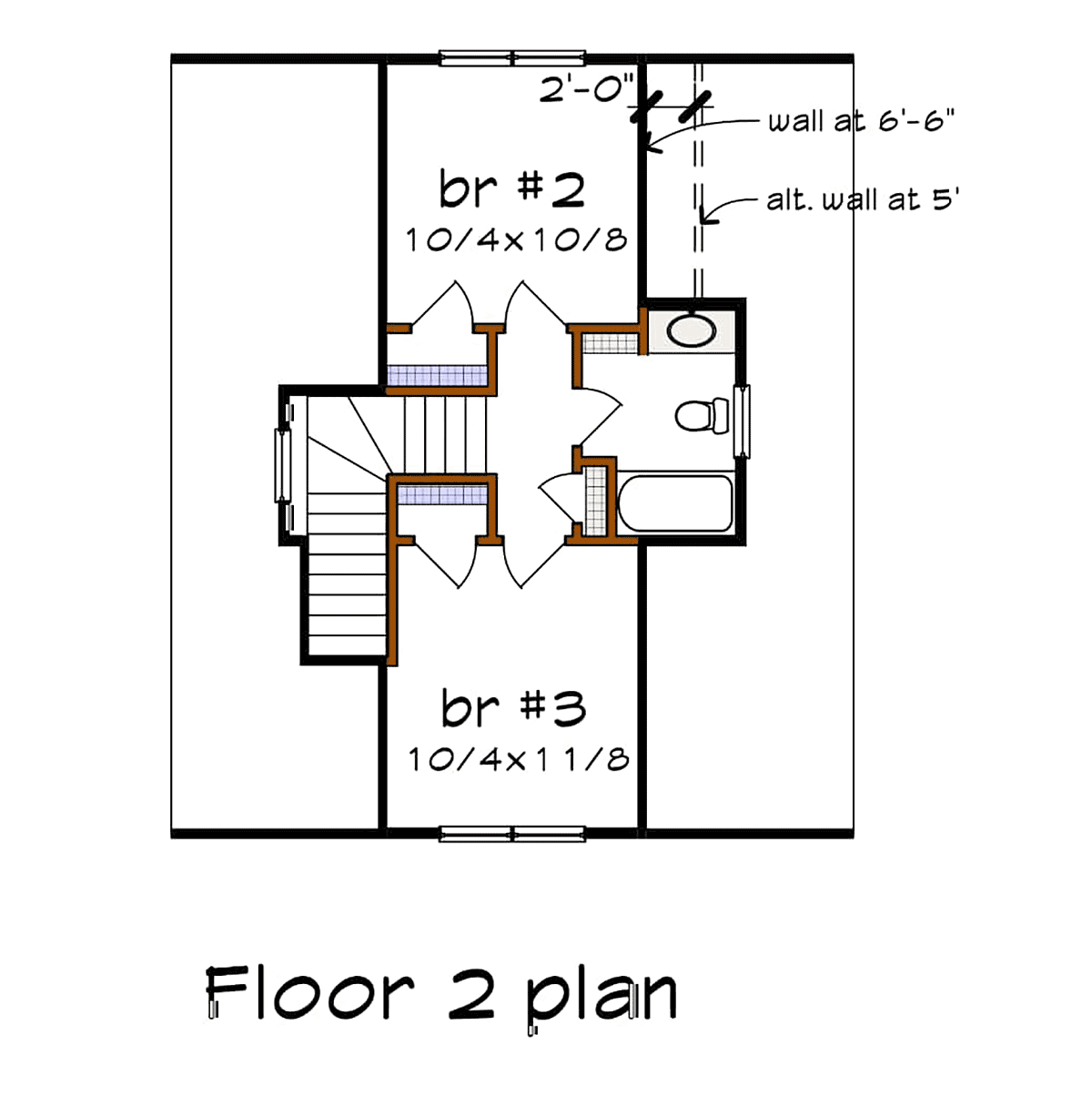 Bungalow Level Two of Plan 75545