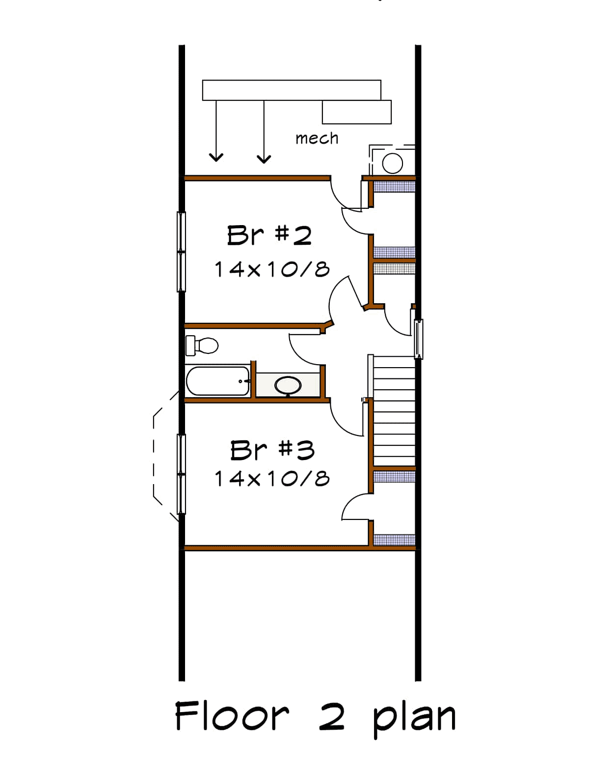 Cottage Level Two of Plan 75547