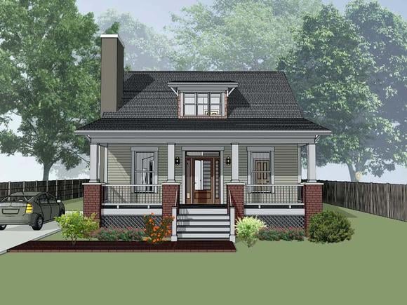 Bungalow, Cottage House Plan 75548 with 3 Beds, 2 Baths
