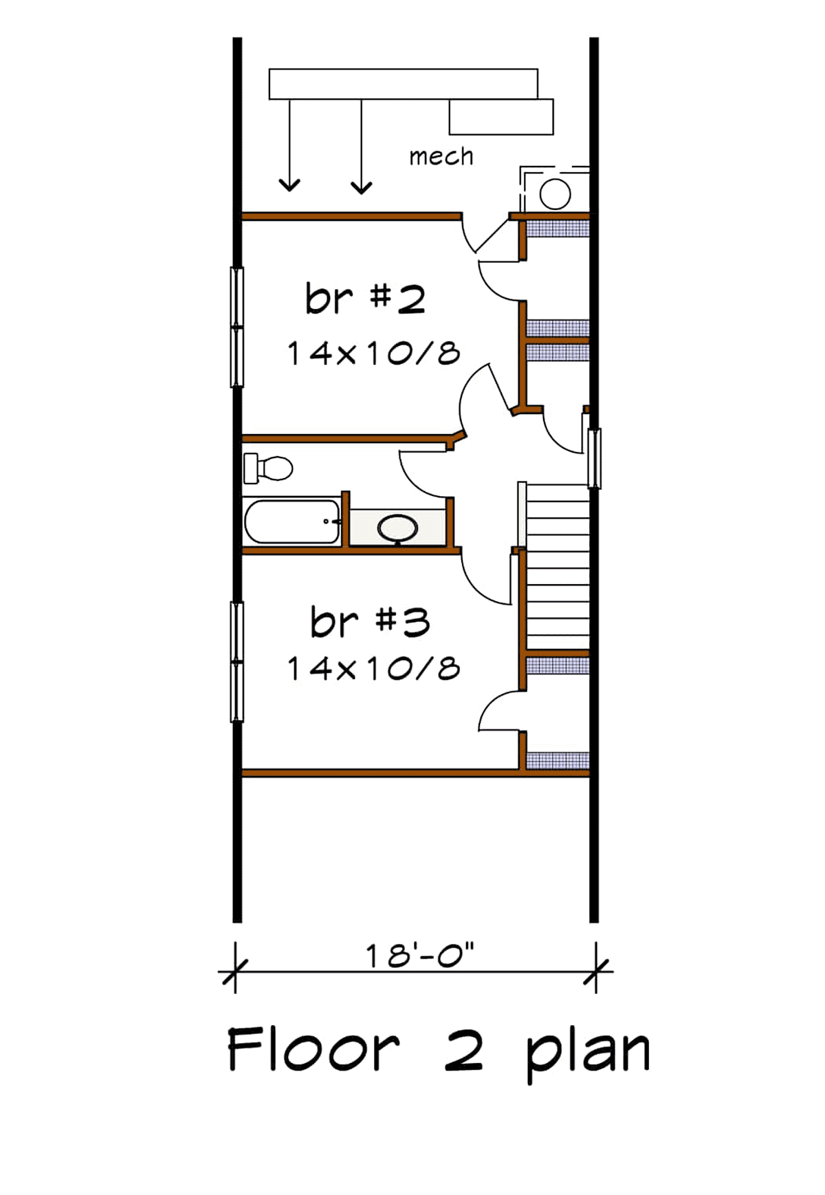 Cottage Level Two of Plan 75549