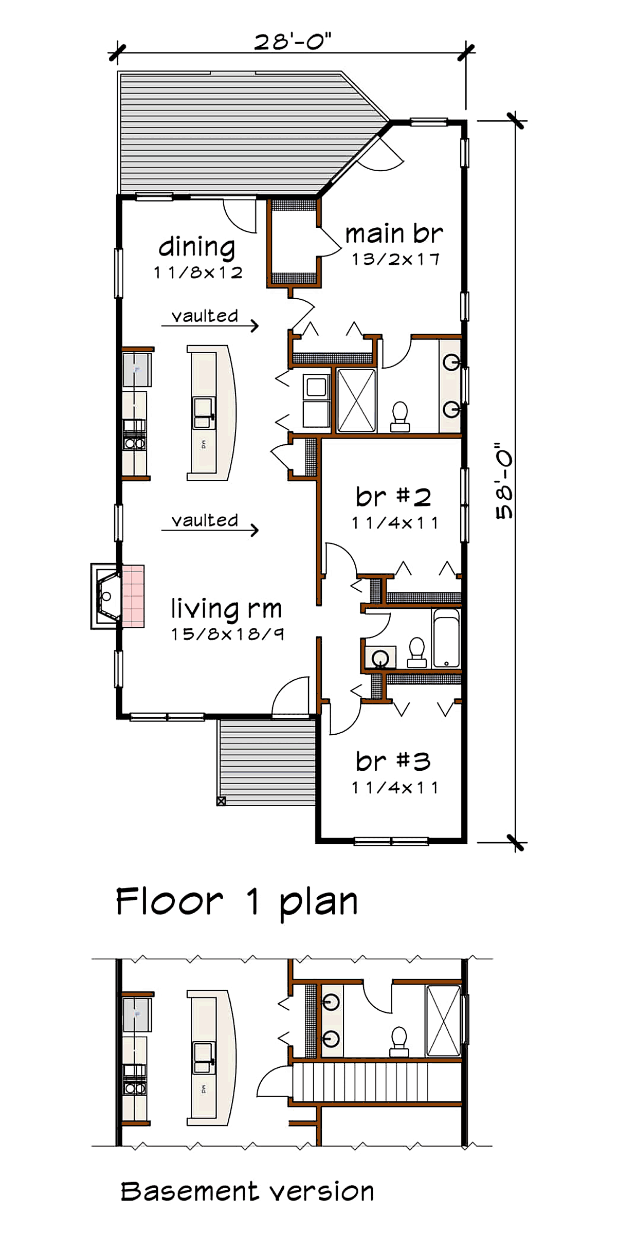 Contemporary Level One of Plan 75550