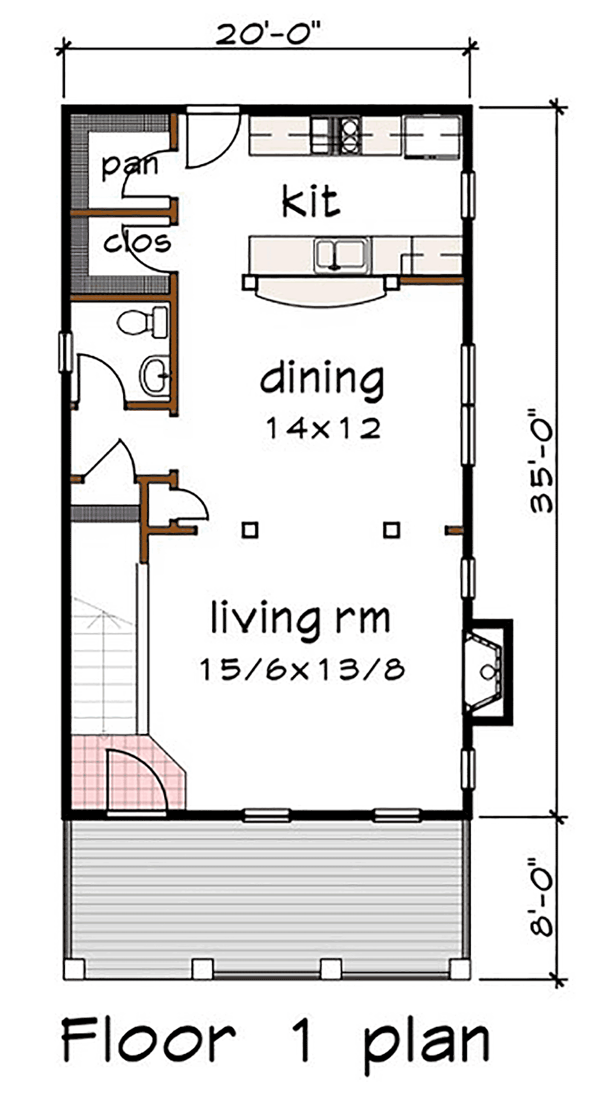 Colonial Country Southern Level One of Plan 75563