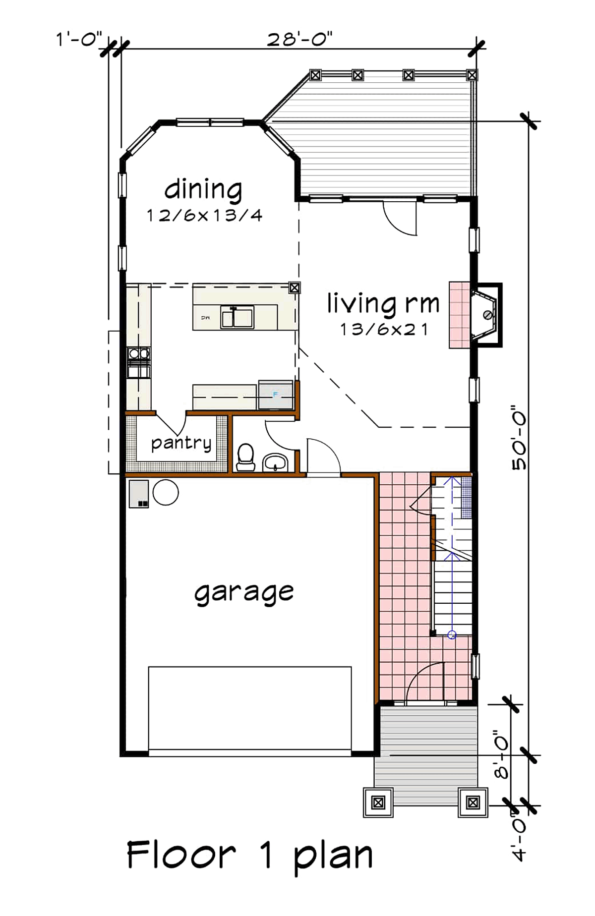 Cottage Country Narrow Lot Level One of Plan 75582