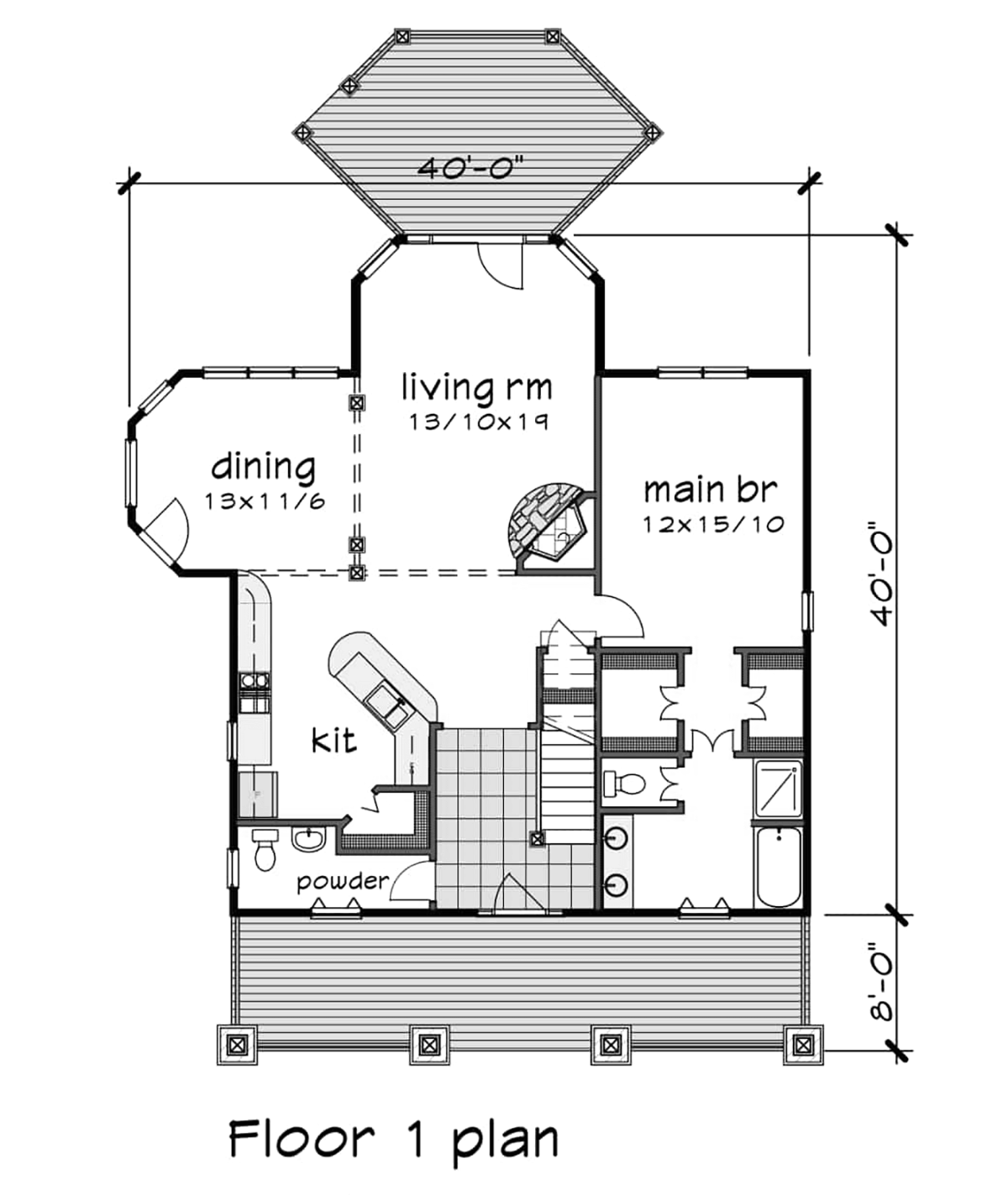 Bungalow Cottage Country Craftsman Level One of Plan 75597