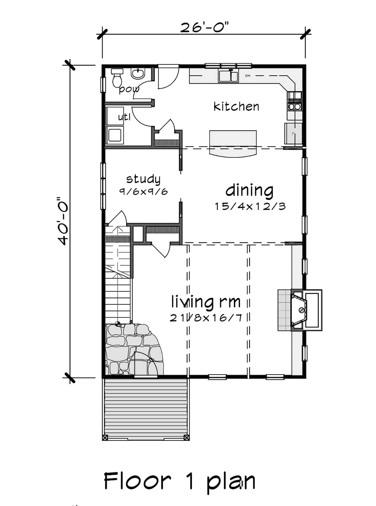 Contemporary Modern Level One of Plan 75598