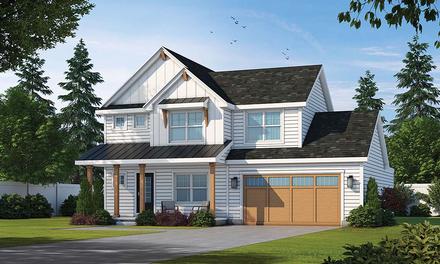 Country Farmhouse Elevation of Plan 75709