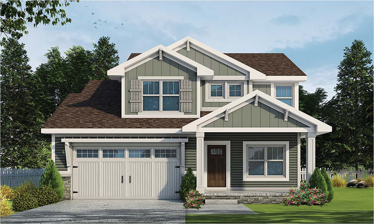 Plan 75712 | Traditional Style with 3 Bed, 3 Bath, 2 Car Garage