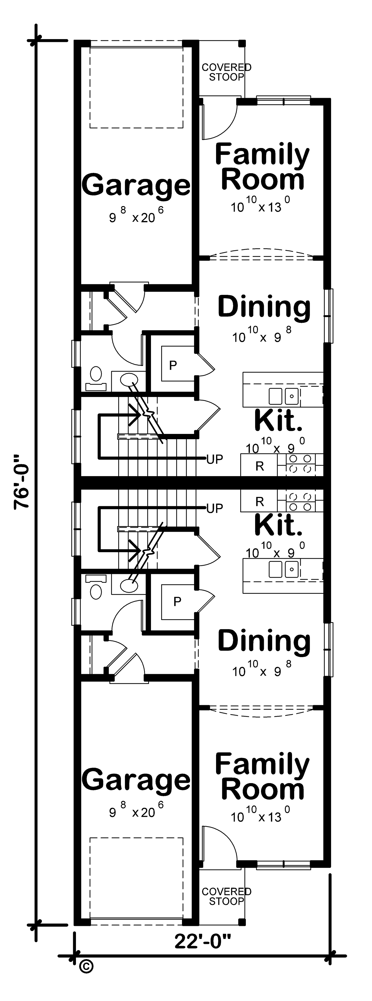 Contemporary Level One of Plan 75732