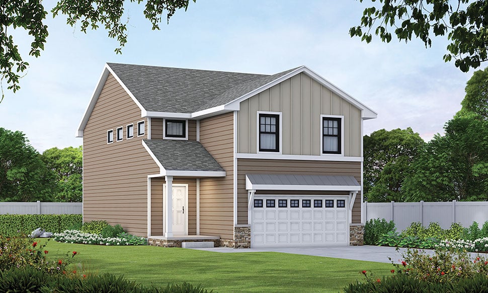 Farmhouse Plan with 2125 Sq. Ft., 4 Bedrooms, 3 Bathrooms, 2 Car Garage Picture 26