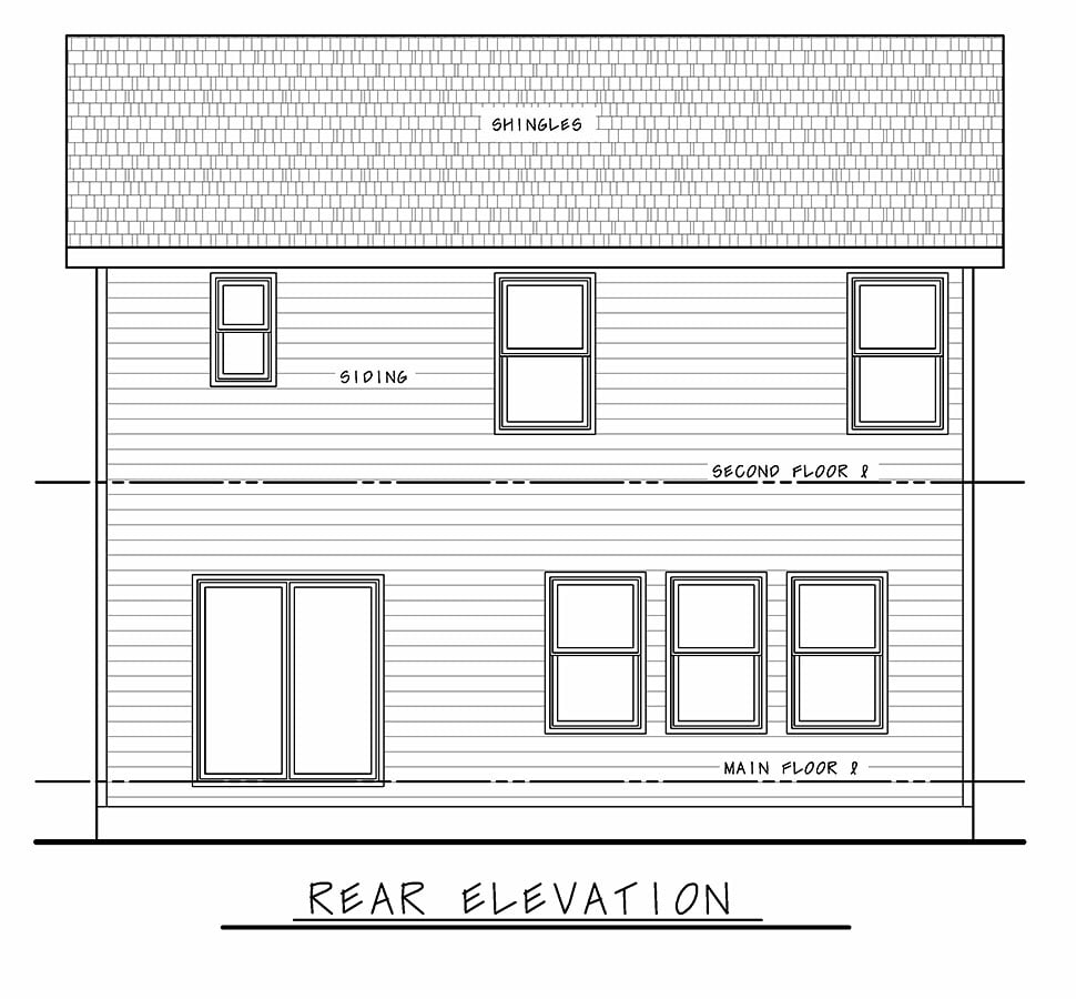 Farmhouse Plan with 2125 Sq. Ft., 4 Bedrooms, 3 Bathrooms, 2 Car Garage Picture 29