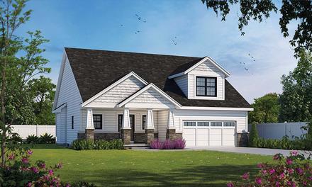 Bungalow Cottage Country Craftsman Elevation of Plan 75742
