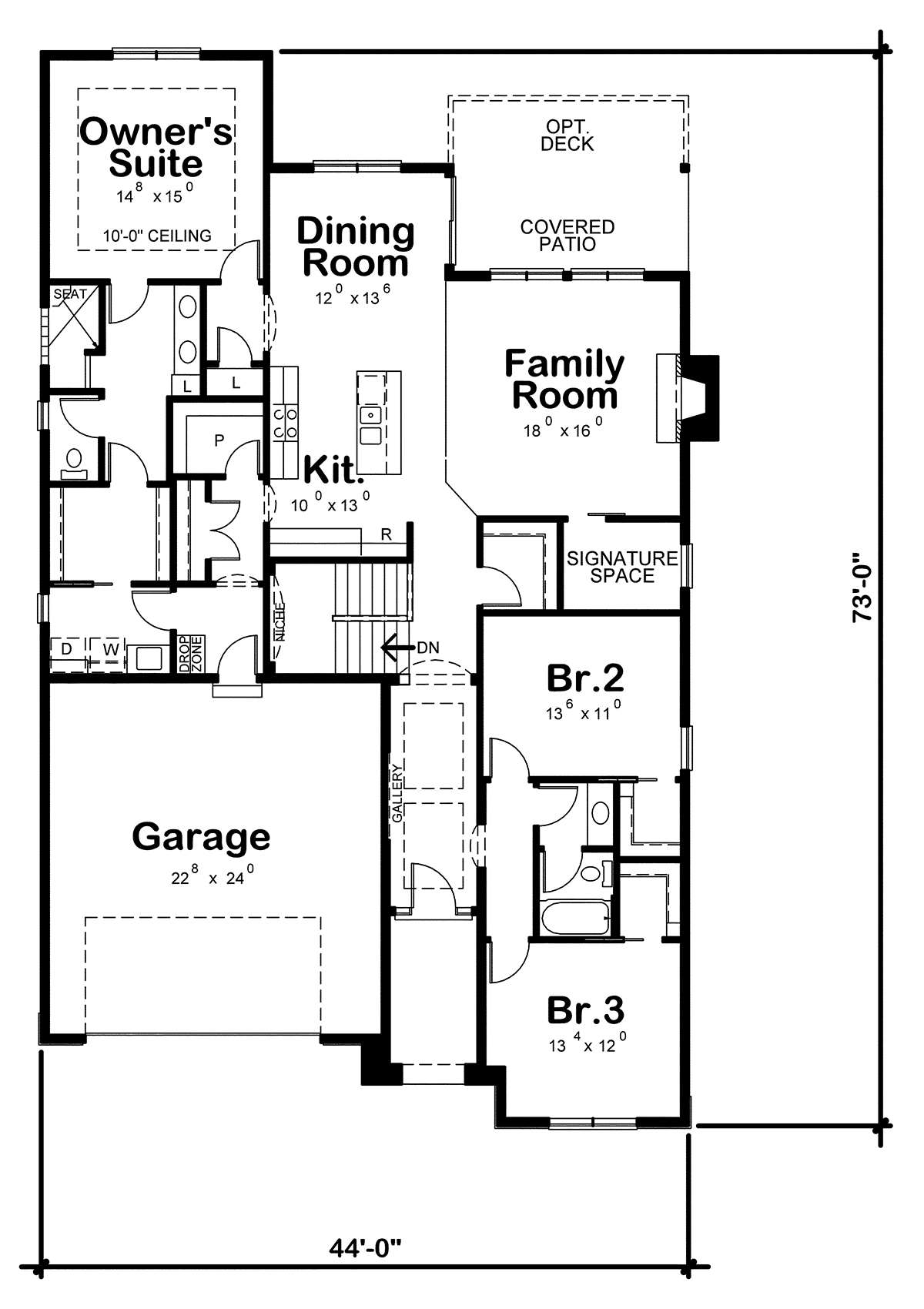 Mediterranean Level One of Plan 75745