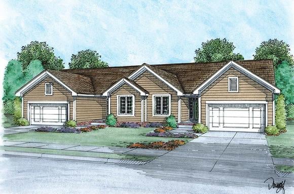 Multi-Family Plan 75749 Elevation