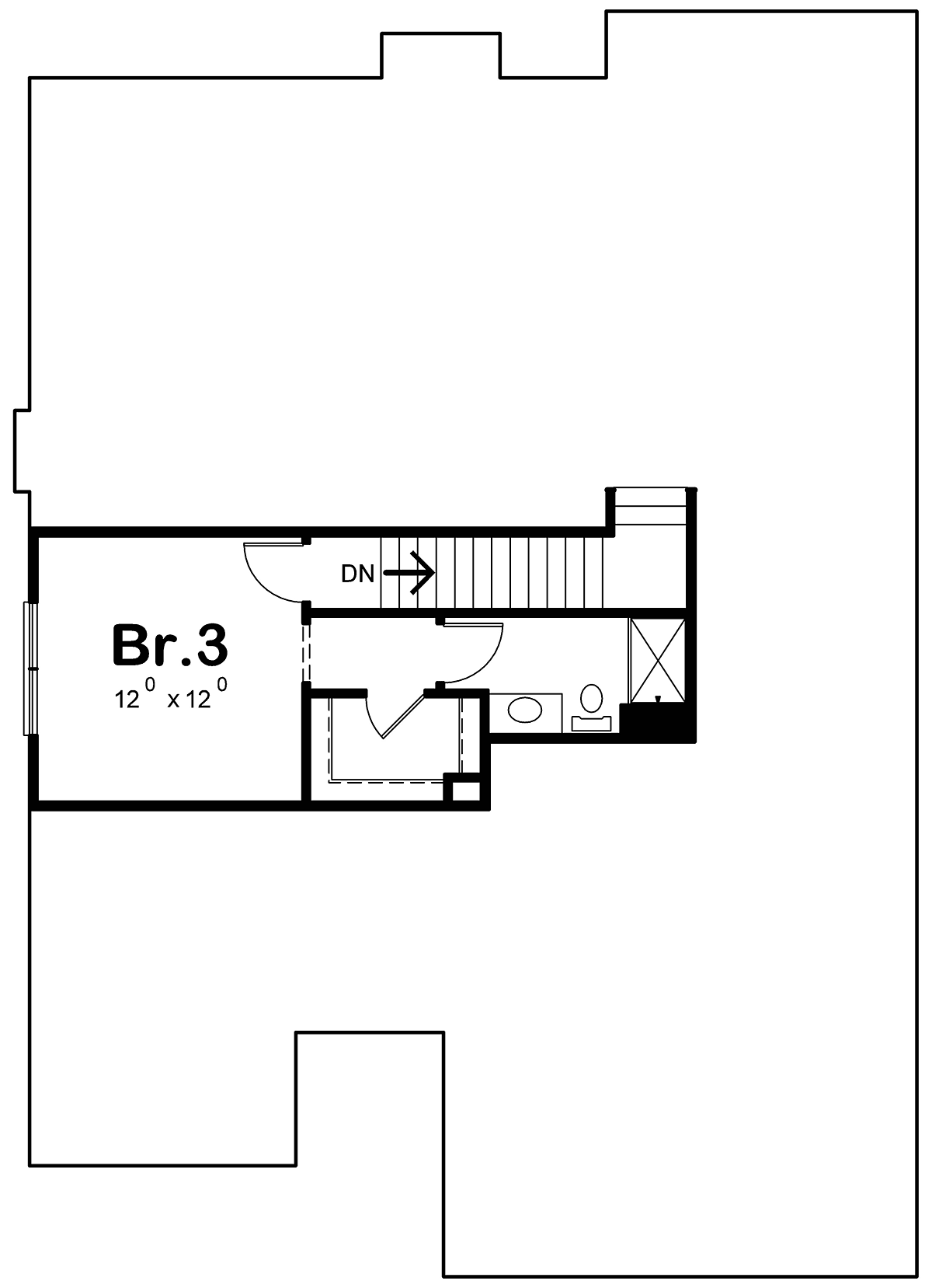 Cottage Level Two of Plan 75770
