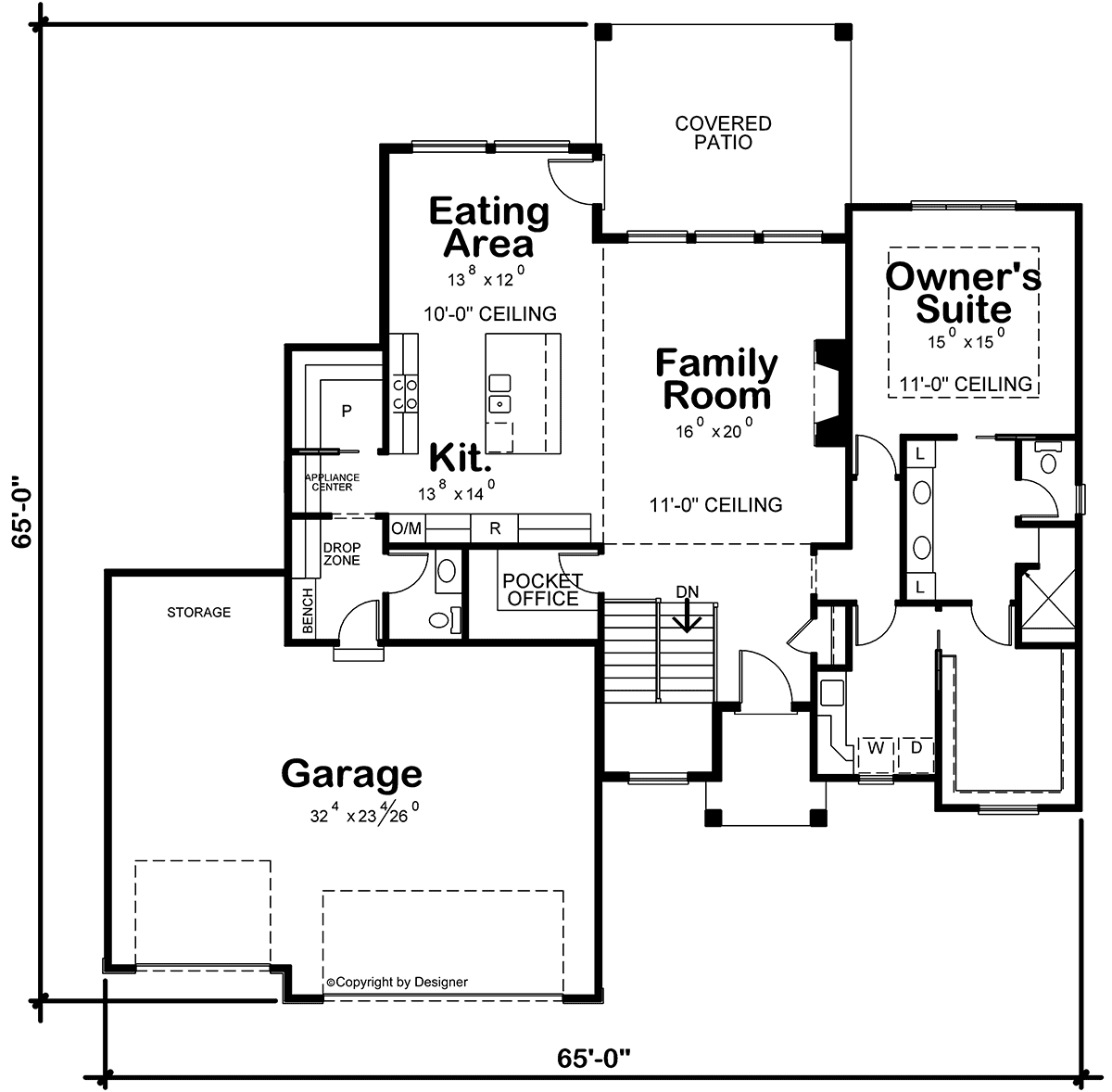 Contemporary Level One of Plan 75774