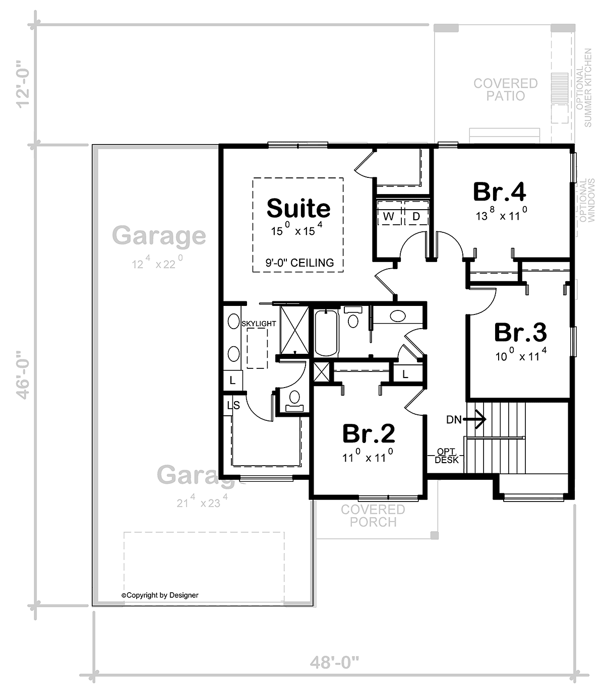 Contemporary Level Two of Plan 75779