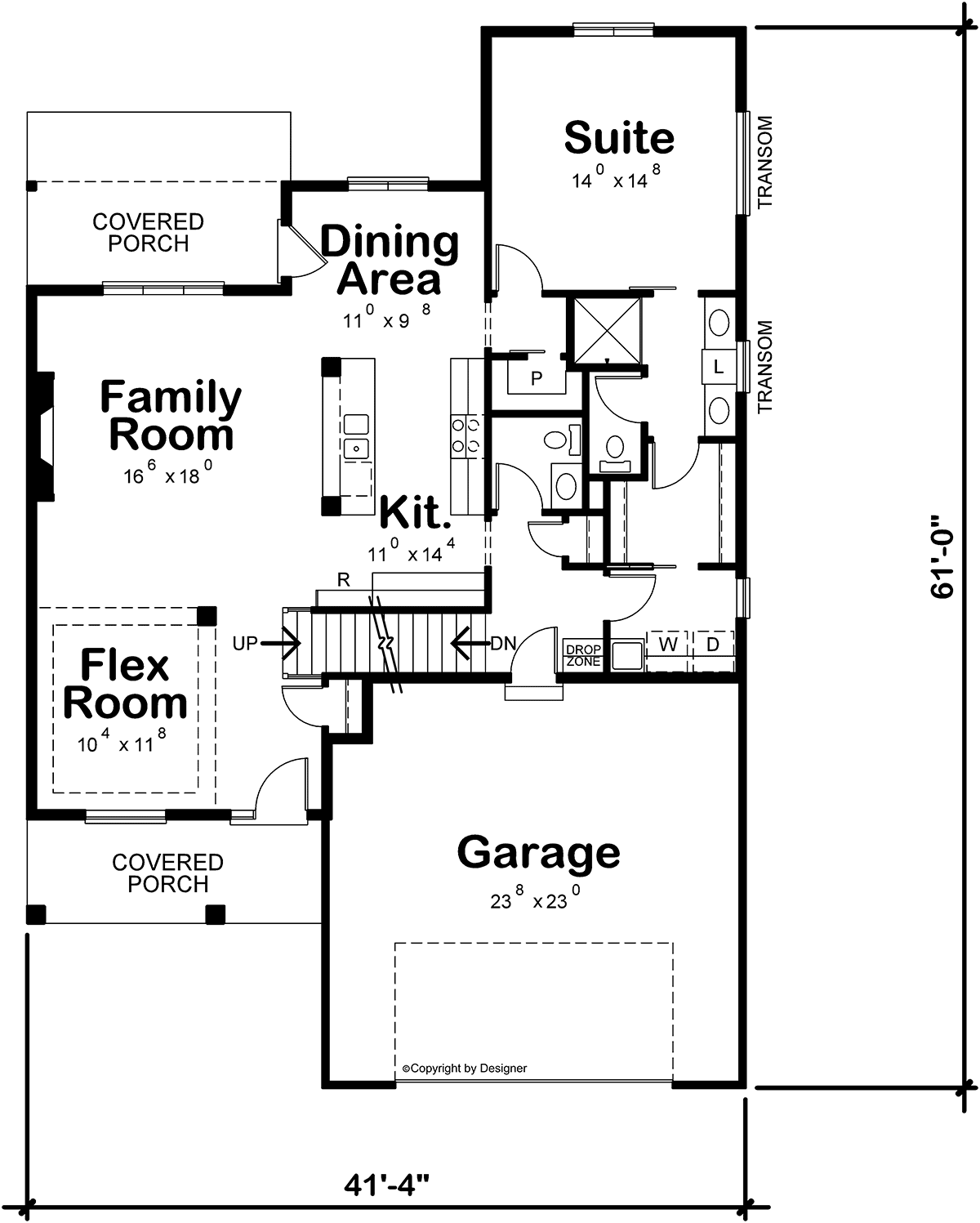 Contemporary Level One of Plan 75788