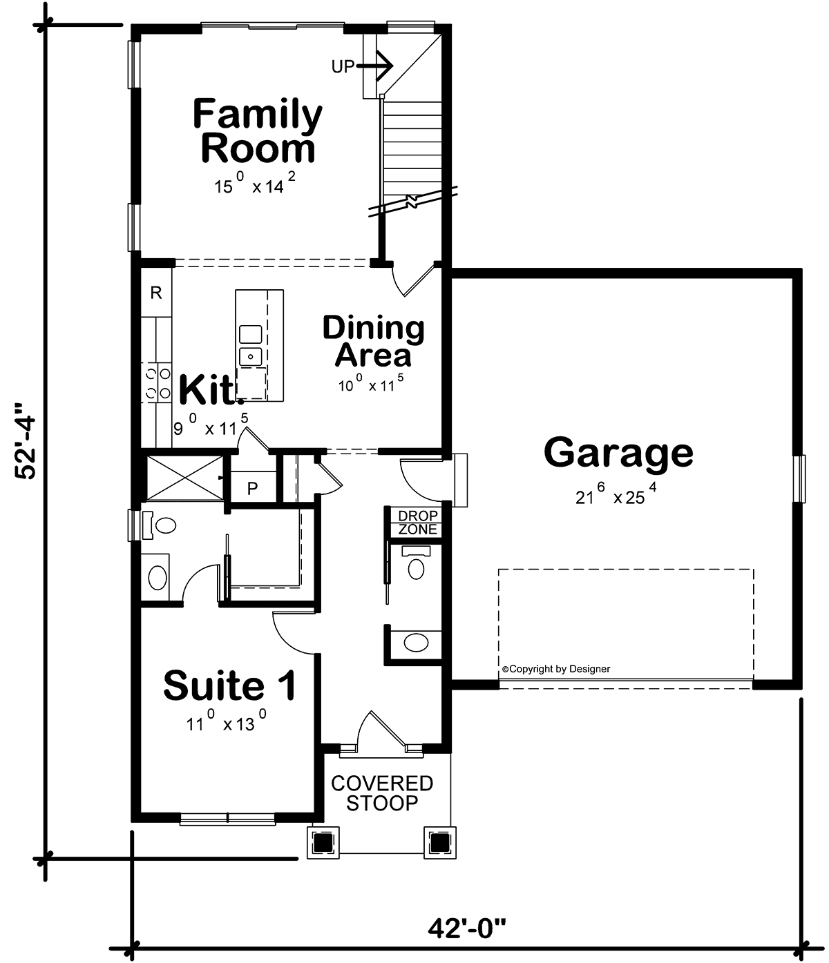 Craftsman Level One of Plan 75791