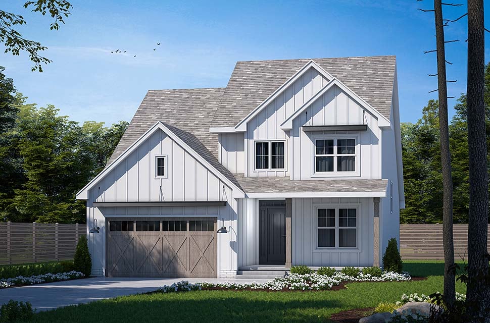 Country, Farmhouse, Traditional Plan with 2437 Sq. Ft., 4 Bedrooms, 4 Bathrooms, 2 Car Garage Picture 5