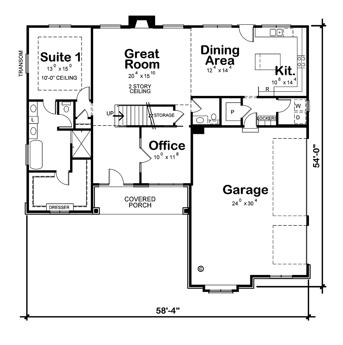 Contemporary Modern Level One of Plan 75799
