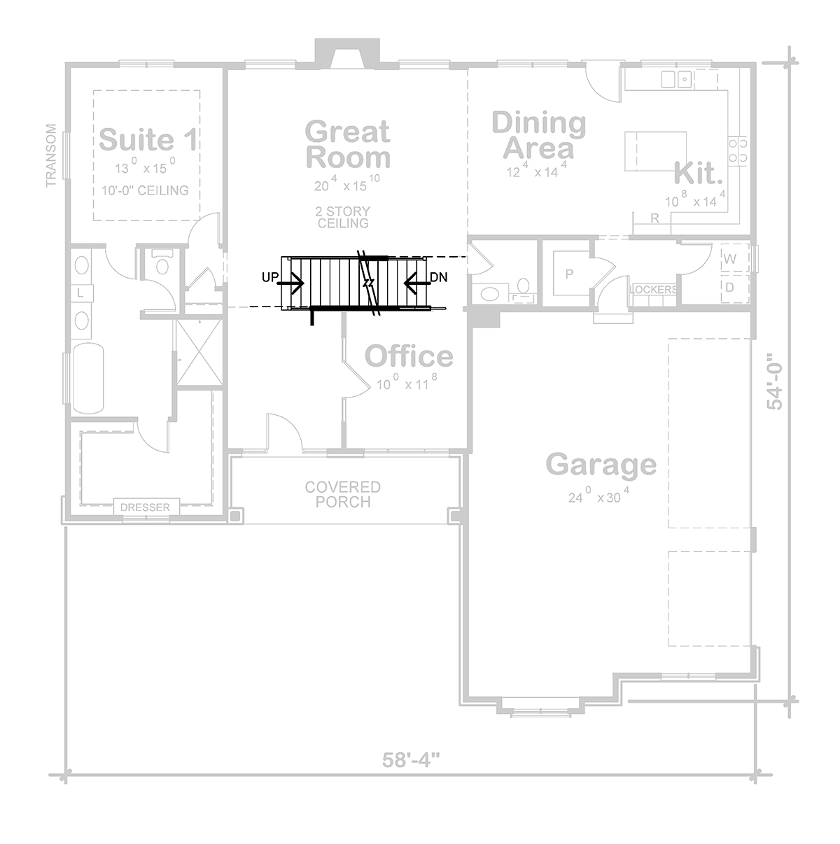 Contemporary Modern Alternate Level One of Plan 75799