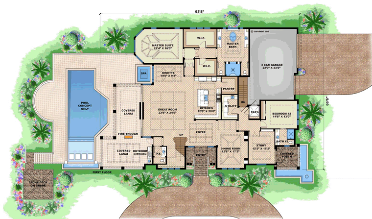 Florida Mediterranean Level One of Plan 75911