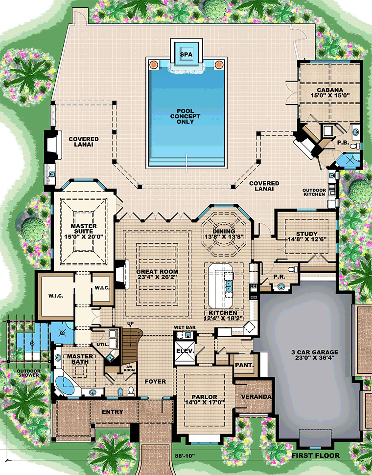 Florida Mediterranean Level One of Plan 75938