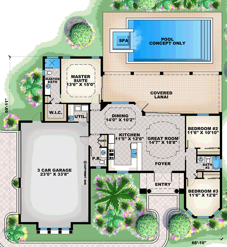 Florida Mediterranean Level One of Plan 75939