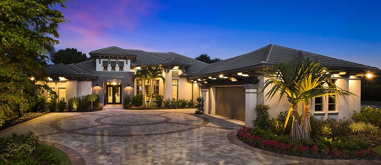 Plan 75941 | Mediterranean Style with 4 Bed, 4 Bath, 3 Car Garage