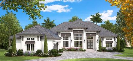 Contemporary Mediterranean Elevation of Plan 75942