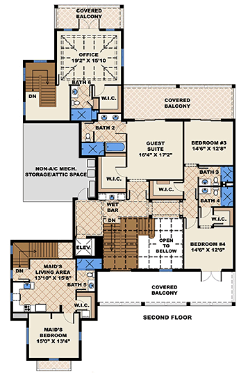 Colonial Country Southern Level Two of Plan 75955