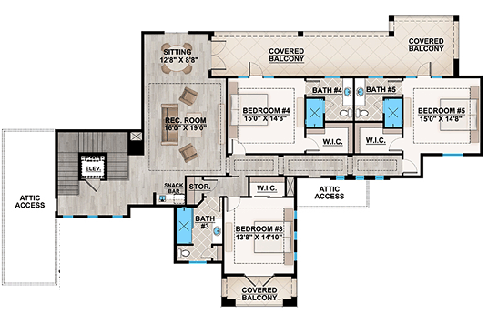 Coastal Florida Mediterranean Level Two of Plan 75963