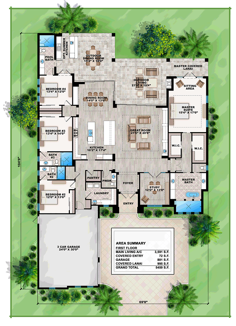 Mediterranean Style House Floor Plans Floor Roma   75975 1l 