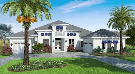 Coastal Florida Mediterranean Elevation of Plan 75976