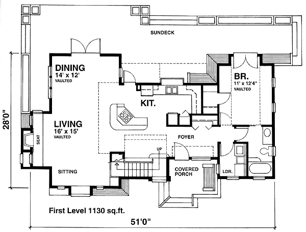 Contemporary Level One of Plan 76003